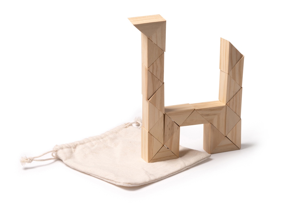 Деревянный пазл-головоломка NOKIT с логотипом  | Print Logo