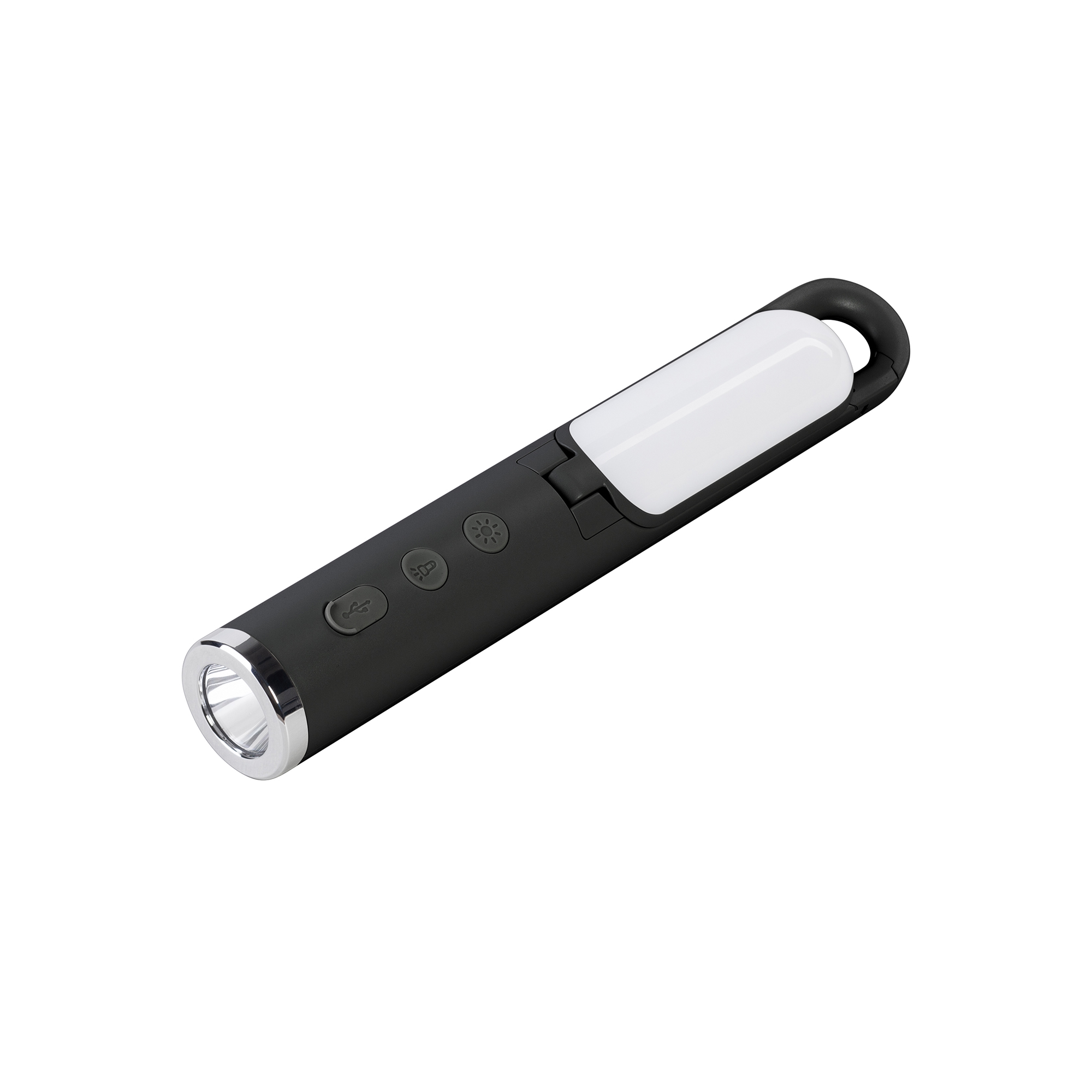 Фонарь-лампа "Torch" туристический, черный фото на сайте  Print Logo.