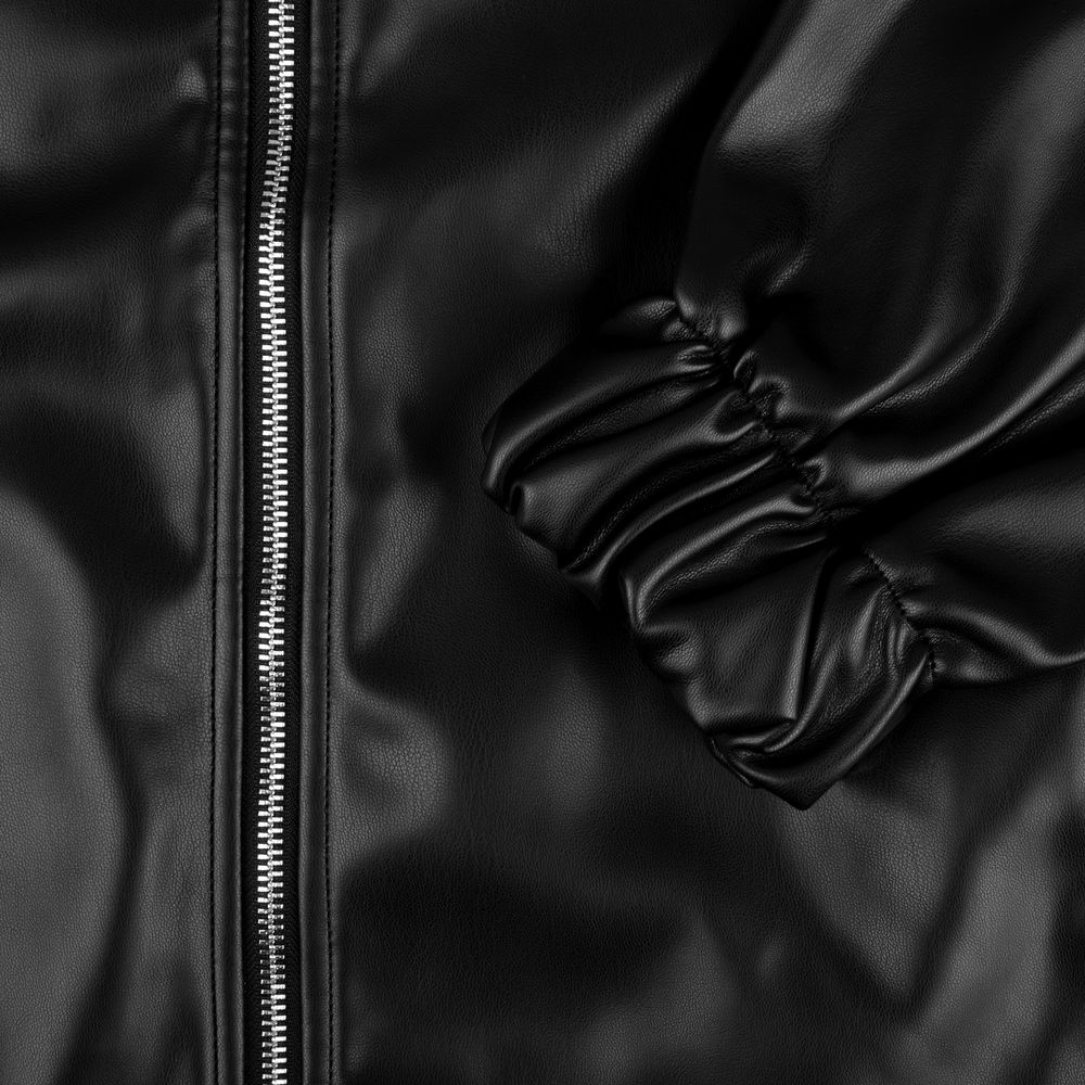 Бомбер из искусственной кожи Univer фото на сайте Print Logo.