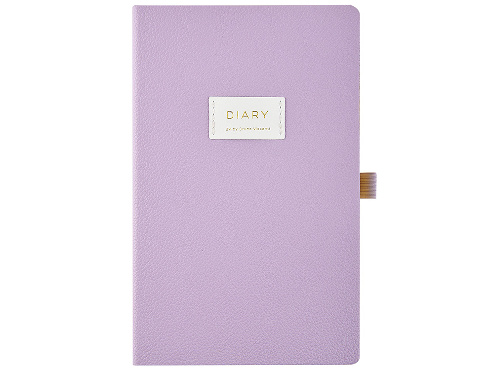 Ежедневник недатированный А5 Zefir с нашивкой, сиреневый