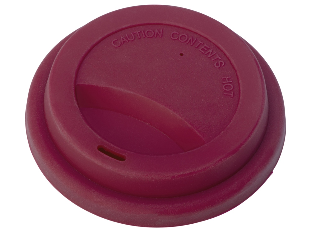 Стакан с силиконовой крышкой Cafe, burgundy