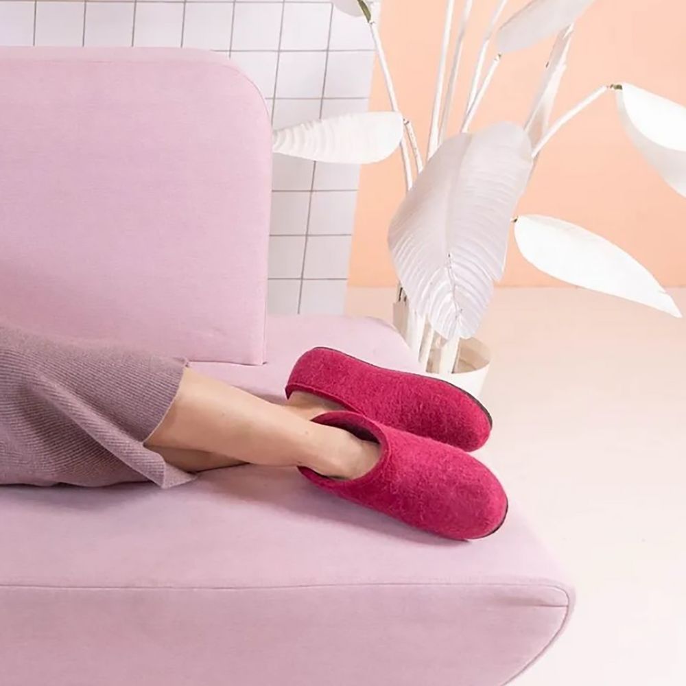 Домашние валенки Cant, розовые (вереск), размер 45