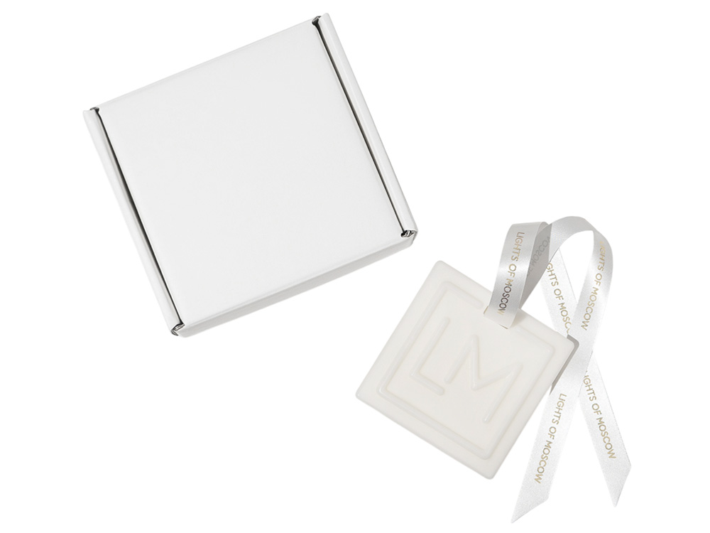 Ароматическое саше, апельсин и клубника, дуб с логотипом Lights of Moscow | Print Logo