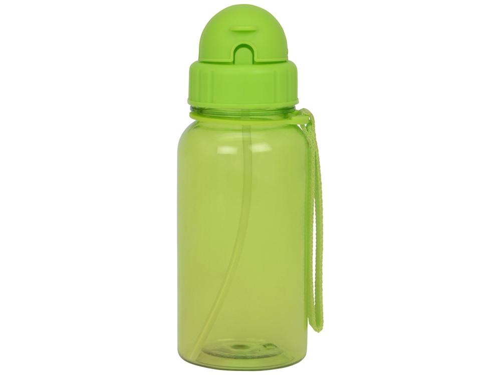 Бутылка для воды со складной соломинкой Kidz 500 мл, зеленое яблоко