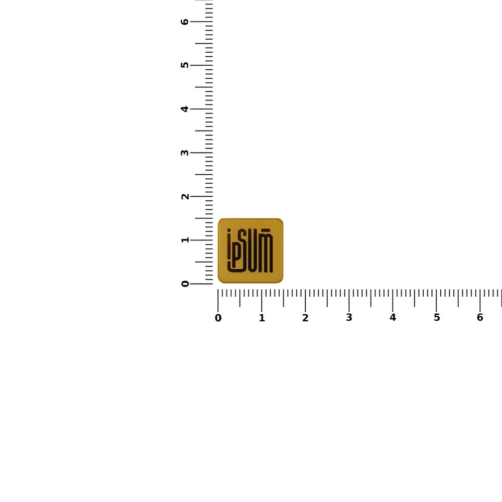 Квадратный шильдик на резинку Direct фото в интернет-магазине Print Logo.
