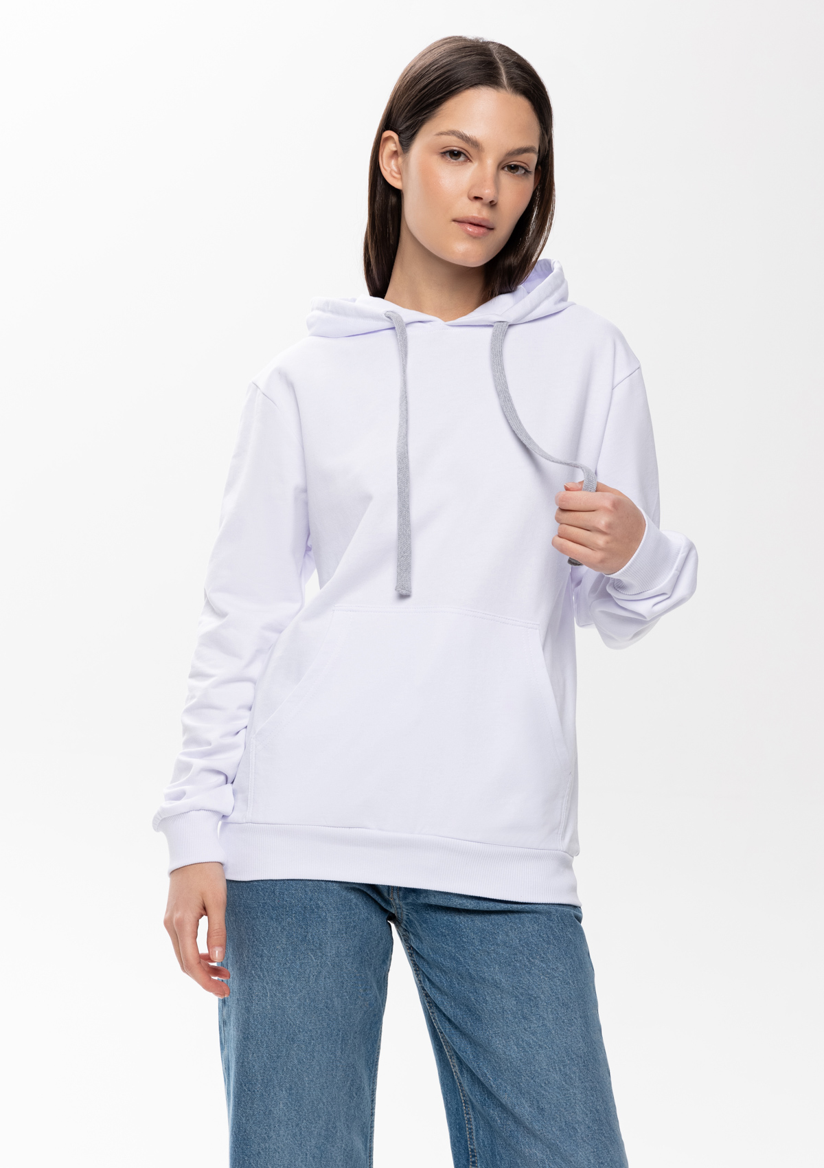 Худи унисекс STAN футер без начёса 260, 23, Белый,  (10/1)  (56/XXXL)