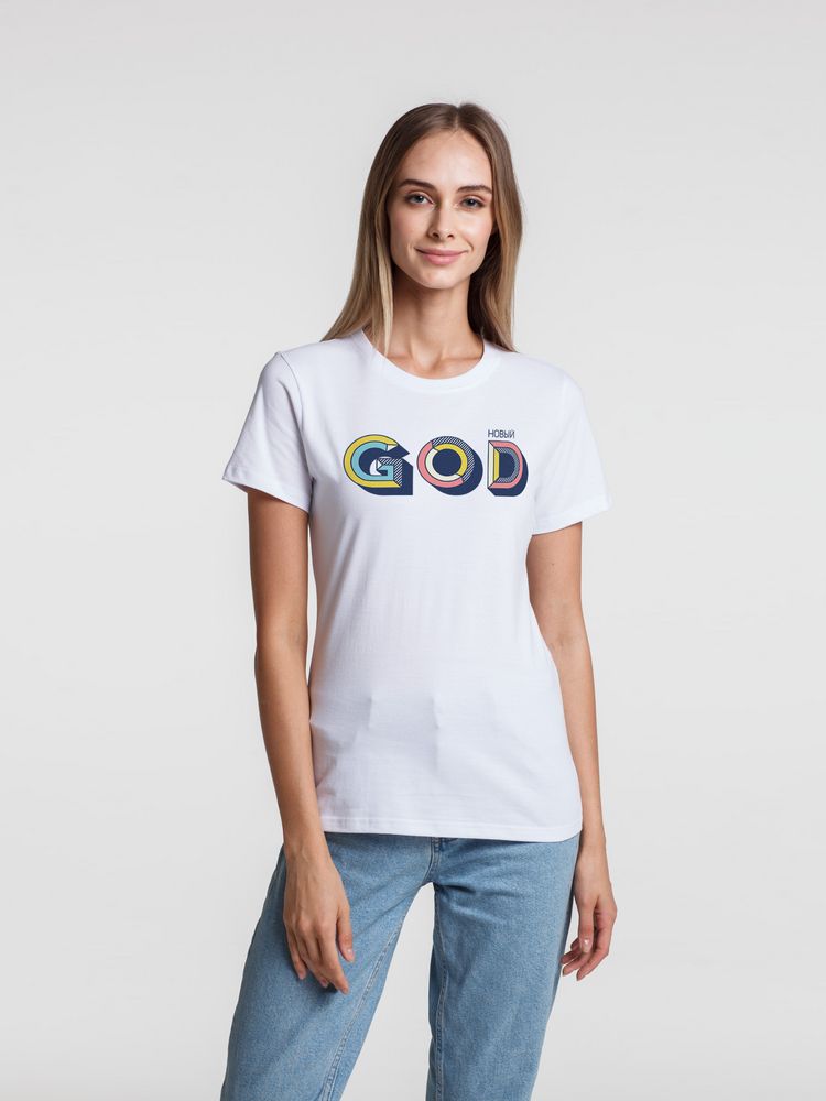 Футболка женская «Новый GOD» с логотипом CoolColor | Print Logo