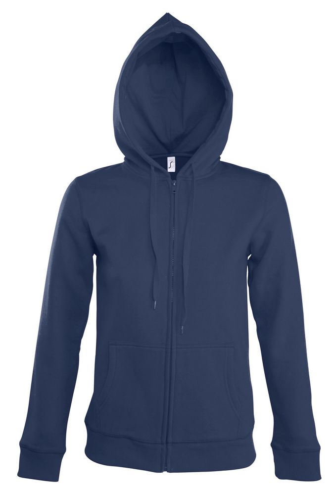 Толстовка женская на молнии с капюшоном Seven Women с логотипом Sol's | Print Logo