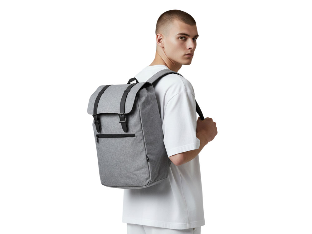 Рюкзак Hello из переработанного пластика, серый