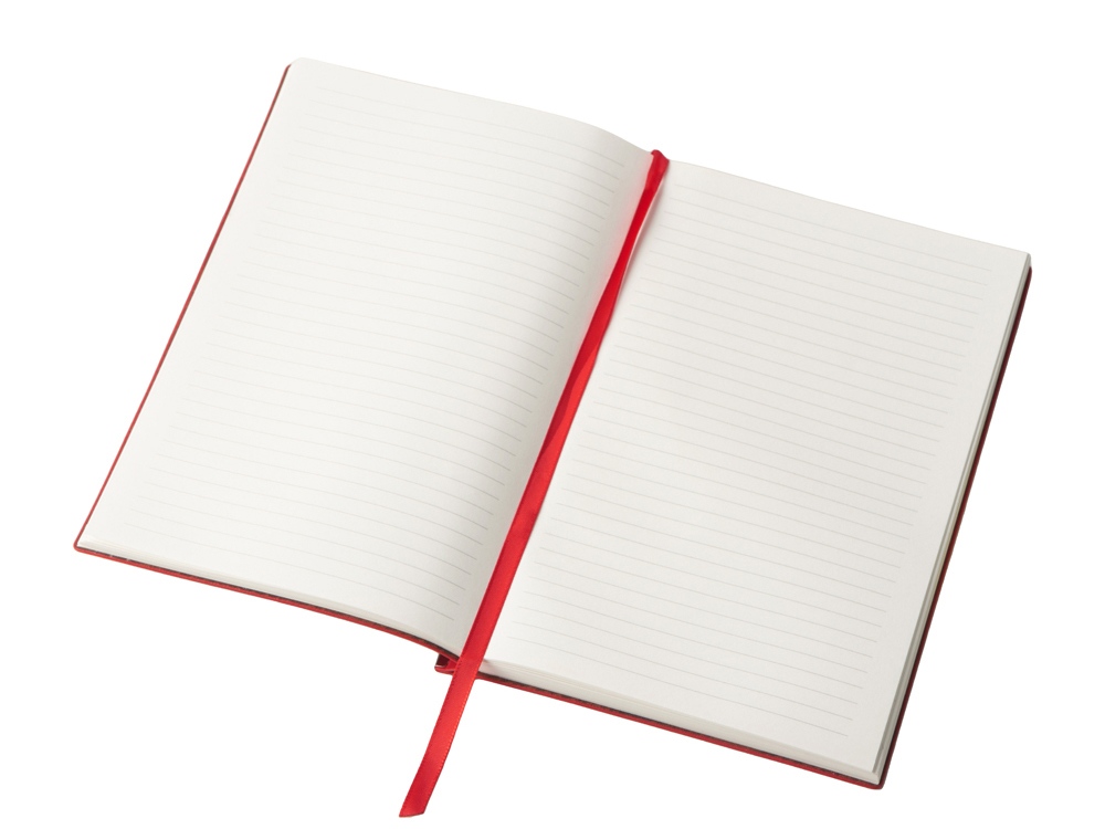 Блокнот А5 Scribe, гибкая обложка, 96 листов 80 гр/м2, красный