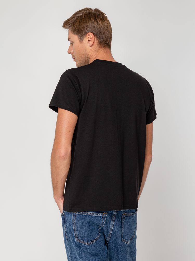 Футболка мужская T-bolka Stretch, черная, размер XL