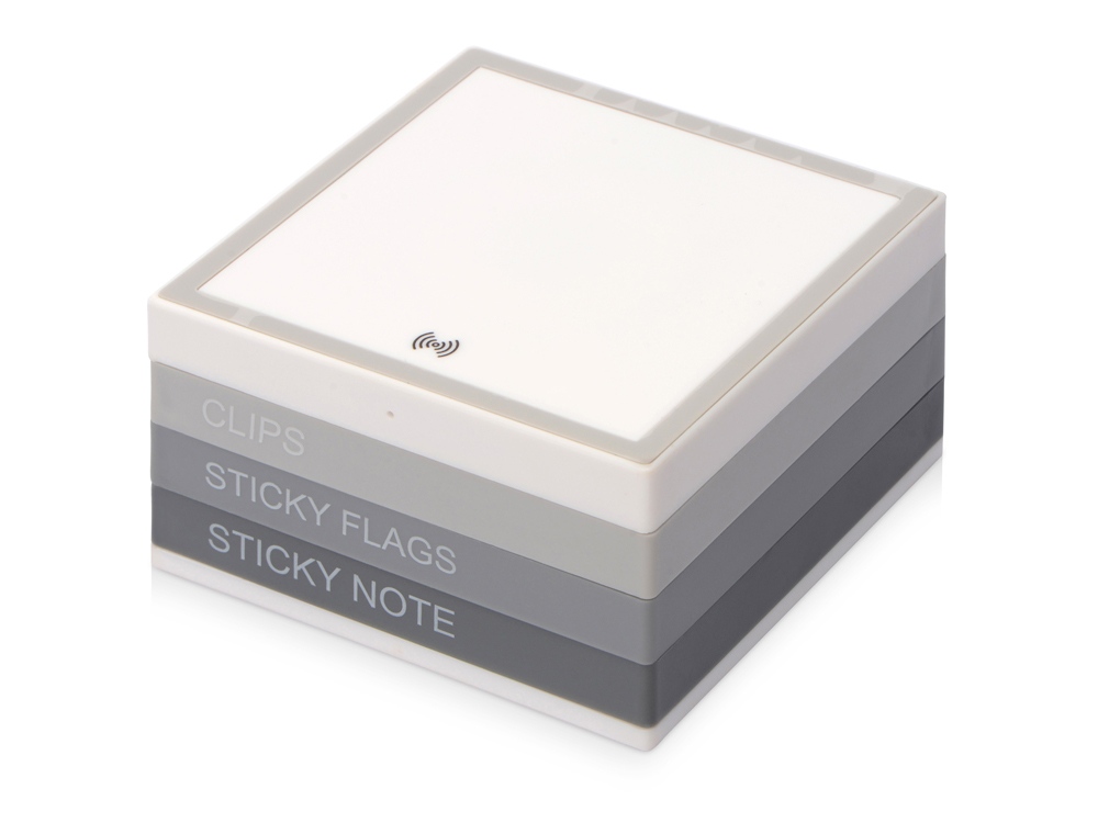 Настольный органайзер Chaos с функцией беспроводной зарядки с логотипом  | Print Logo