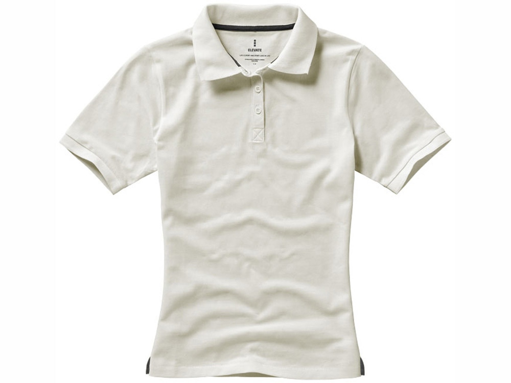 Calgary женская футболка-поло с коротким рукавом, св. серый