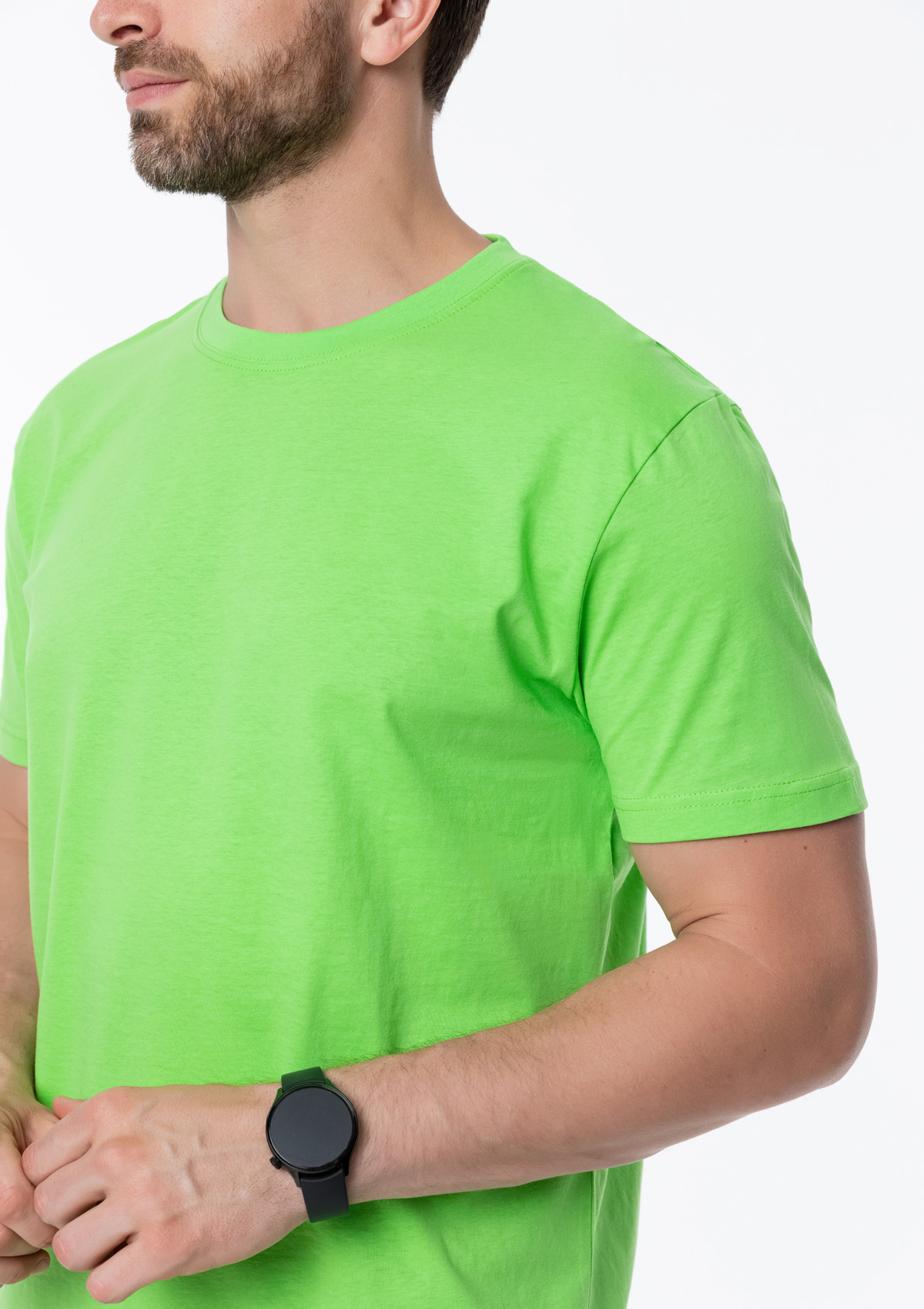 Футболка унисекс STAN, хлопок 150, 51, Ярко-зелёный,  (26)  (44/XS)