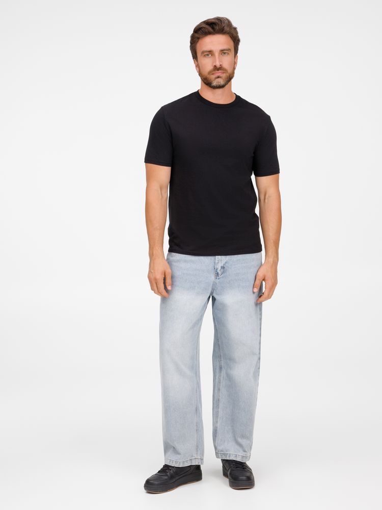 Футболка унисекс T-Bolka 180, черная, размер XS