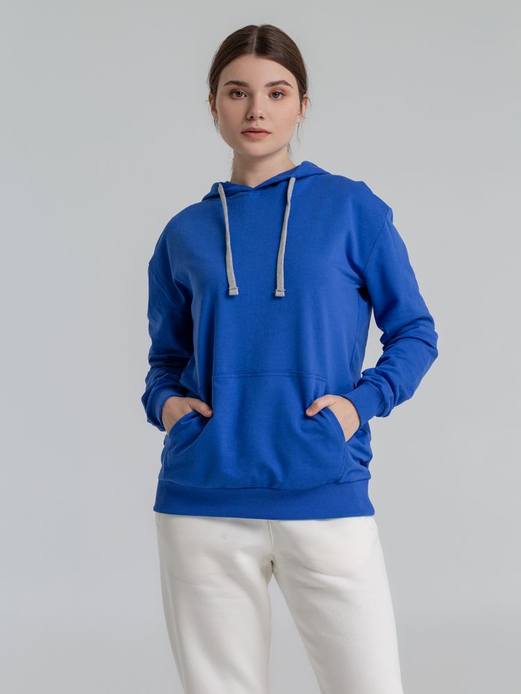 Толстовка с капюшоном Unit Kirenga ярко-синяя, размер 4XL