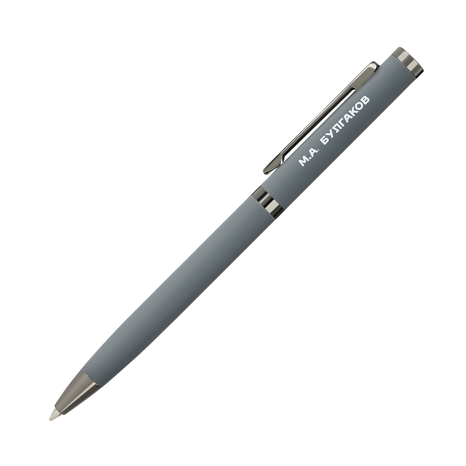 Шариковая ручка Нокс (Nox), серая