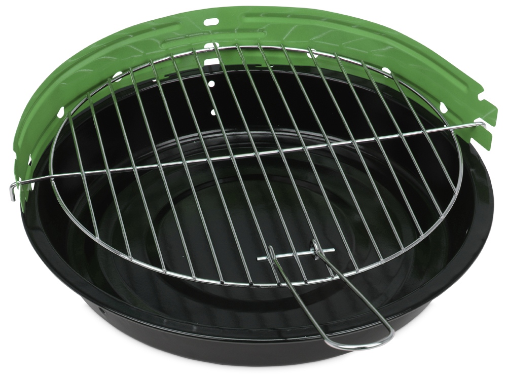 Угольный гриль на ножках Picnic, черный/зеленый