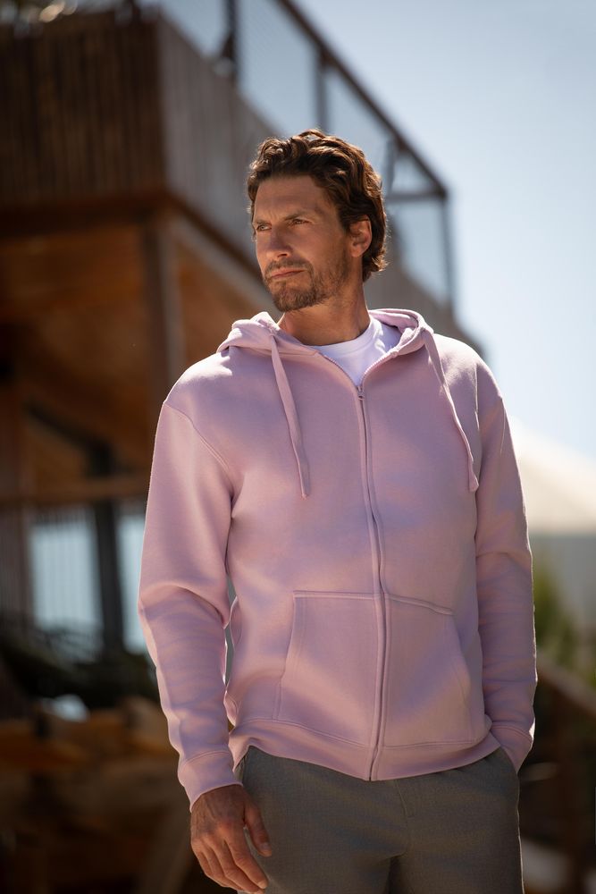 Толстовка мужская на молнии с капюшоном Amsterdam фото на сайте Print Logo.