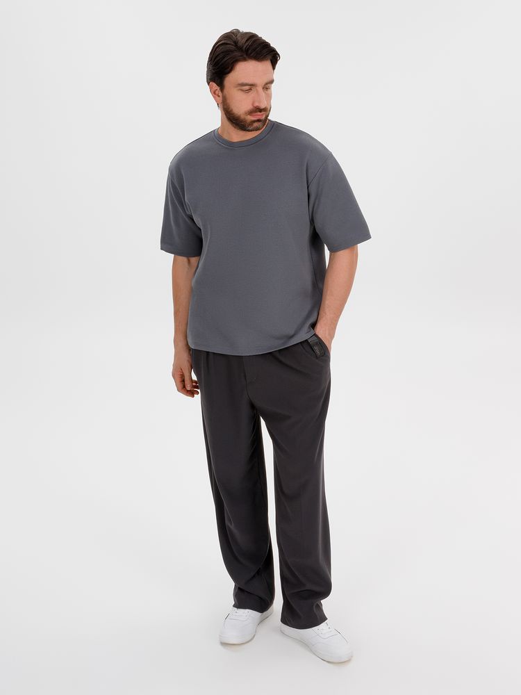 Джемпер с коротким рукавом Siluetti Volumica, серый, размер M/L