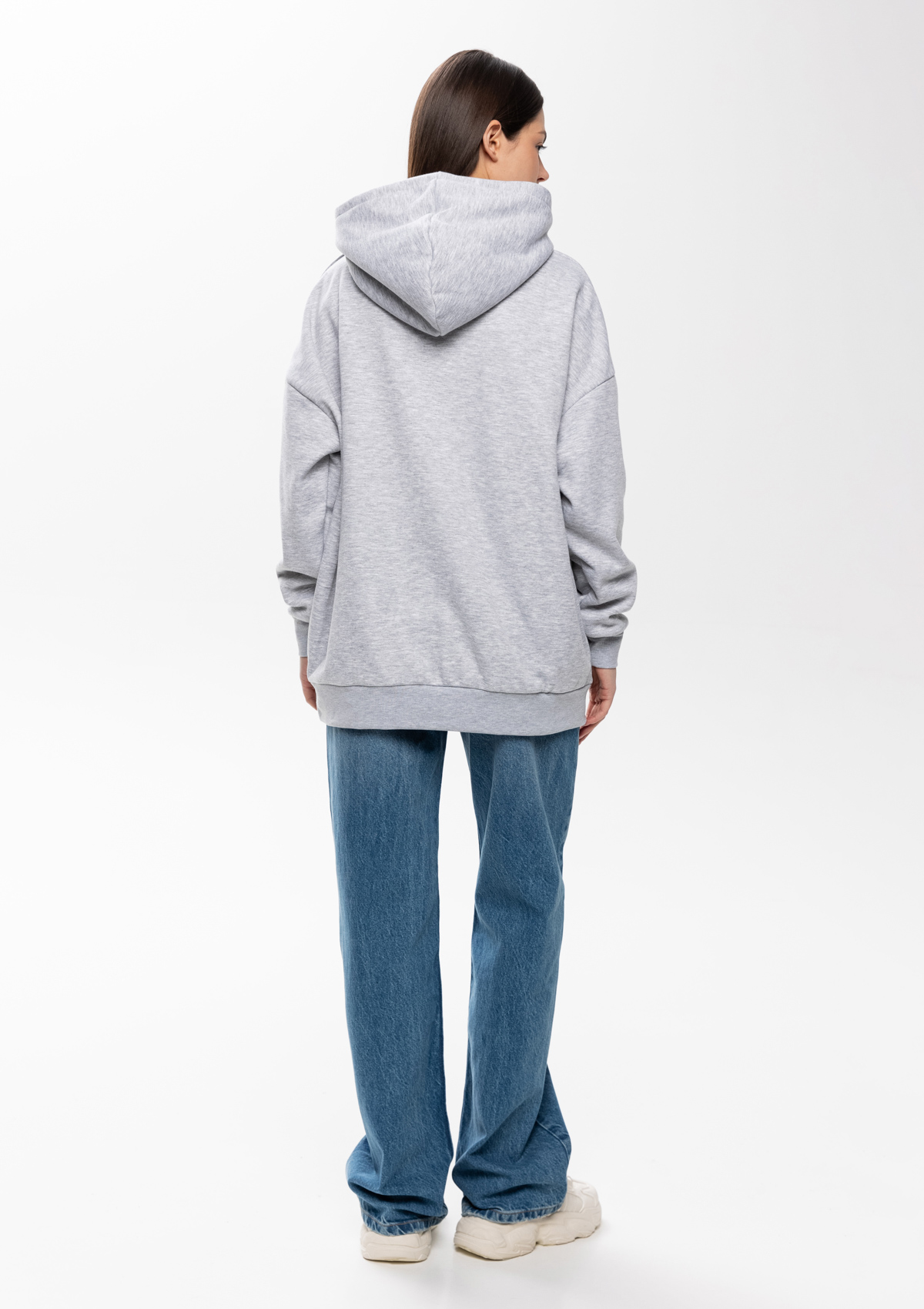 Худи унисекс STAN оверсайз интерсофт 320, 69, Серый меланж,  (50/60)  (56/XXXL)