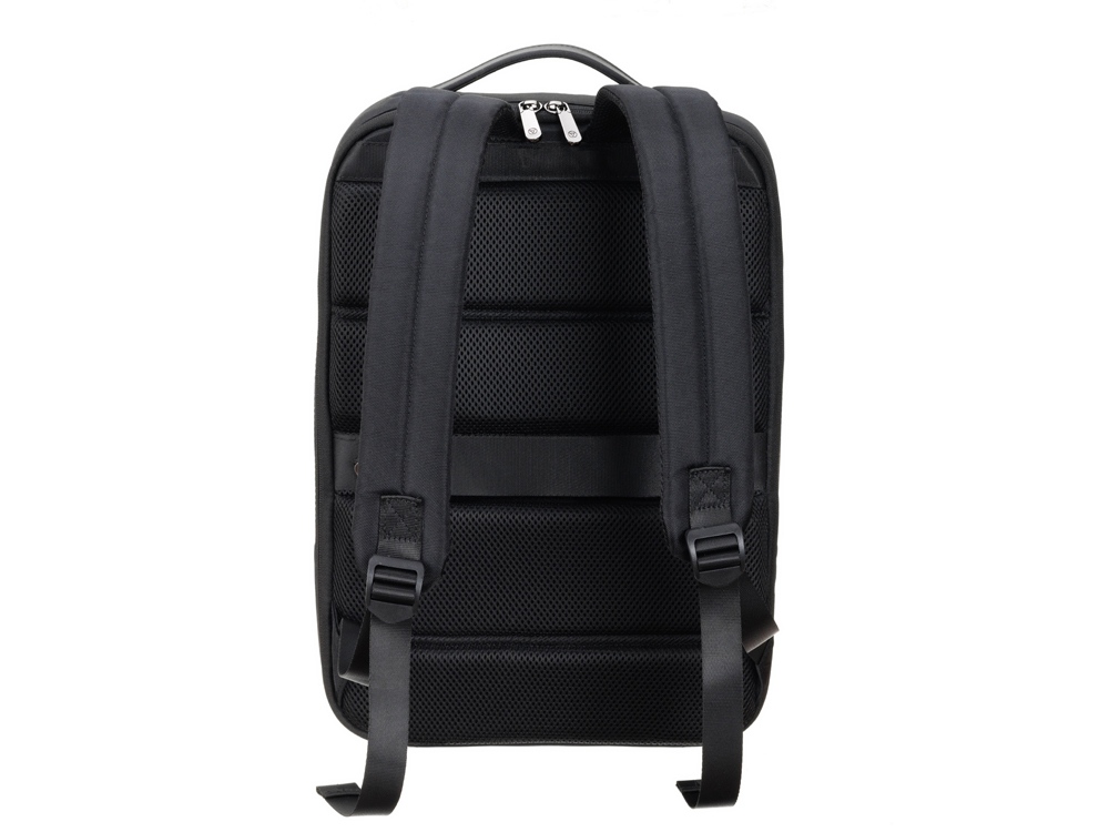 Рюкзак TORBER ВОЯЖ с отделением для ноутбука 15,6'', черный, нейлон/микрофибра, 30x12x42 см, 14л