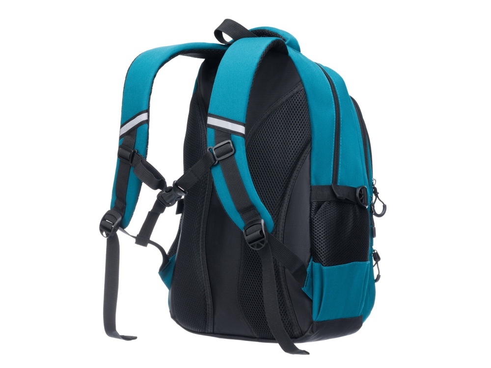 Рюкзак TORBER КЛАСС, зелёный, 46 х 32 х 13 см + Мешок для сменной обуви в подарок!