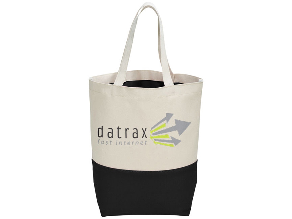 Сумка хлопковая Colour Pop, натуральный/черный