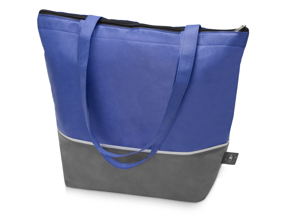 Сумка-холодильник Reviver с длинными ручками из нетканого переработанного материала RPET фото на сайте Print Logo.