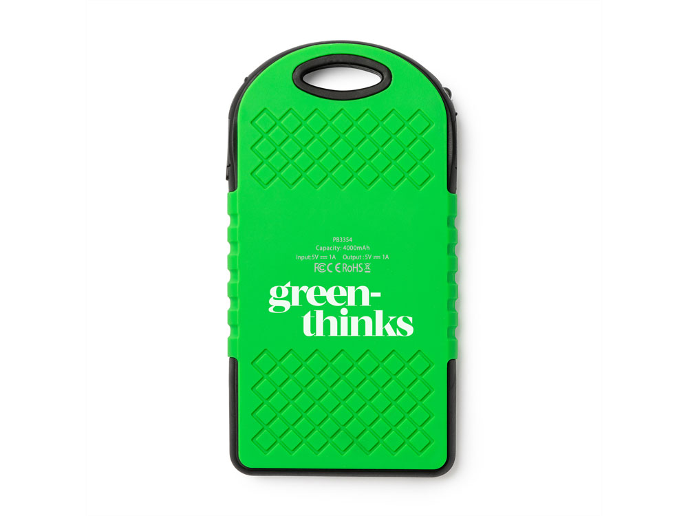 Портативный внешний аккумулятор DROIDE на солнечной батарее, папоротник