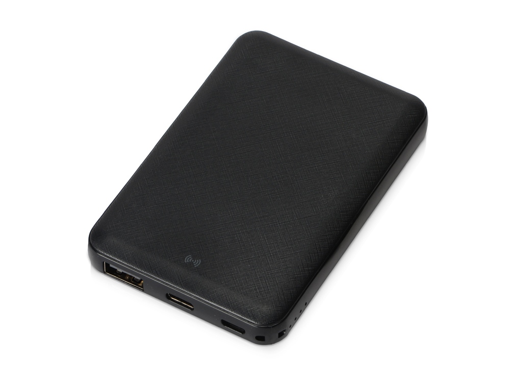 Беспроводной внешний аккумулятор Grind Air, 5000 mAh с логотипом Evolt | Print Logo