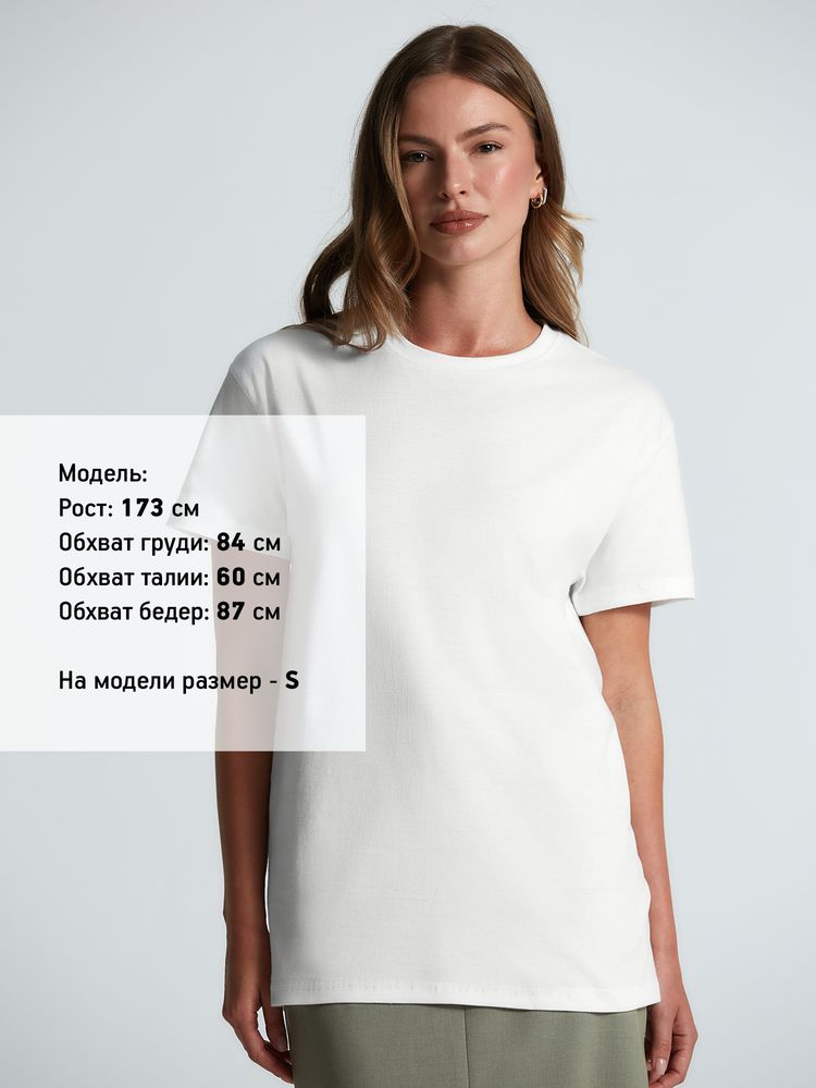 Футболка унисекс T-Bolka 160, белая (белоснежная), размер XXL