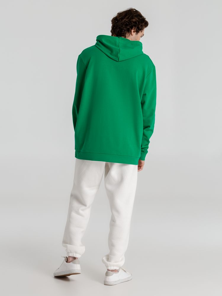 Толстовка с капюшоном унисекс Hoodie, зеленая, размер S