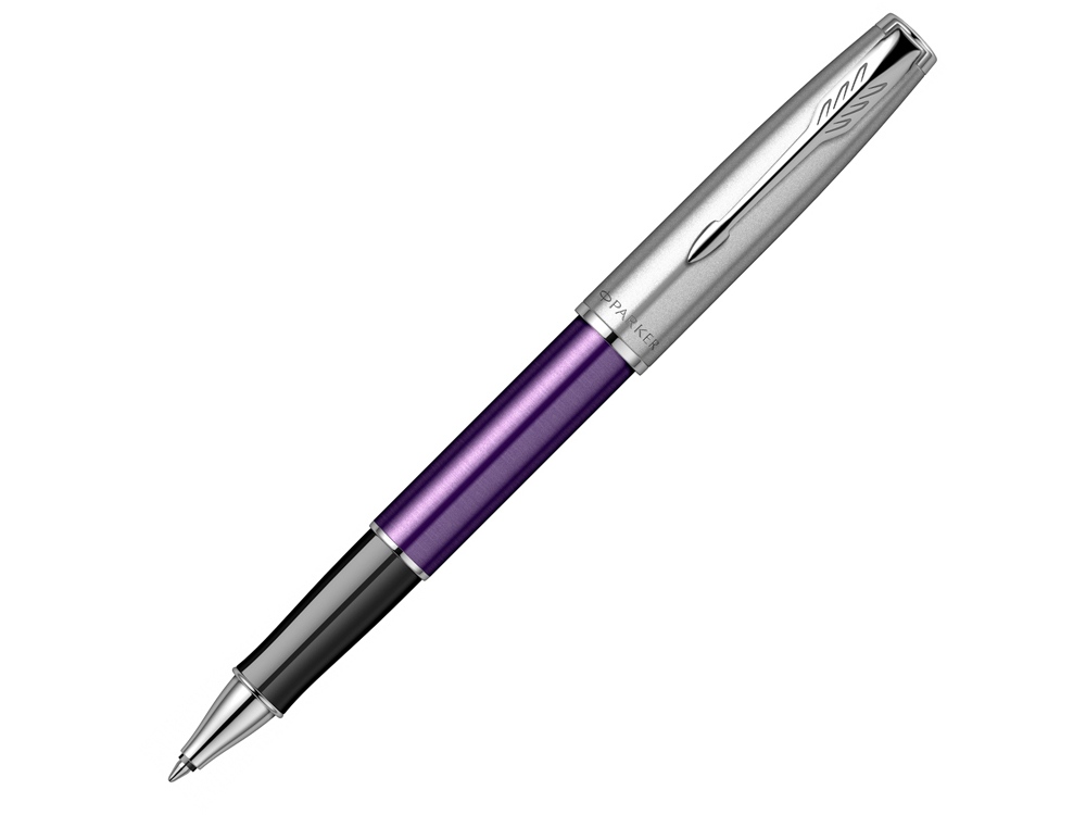 Ручка-роллер Parker Sonnet Essentials Violet SB Steel CT с логотипом Parker | Print Logo