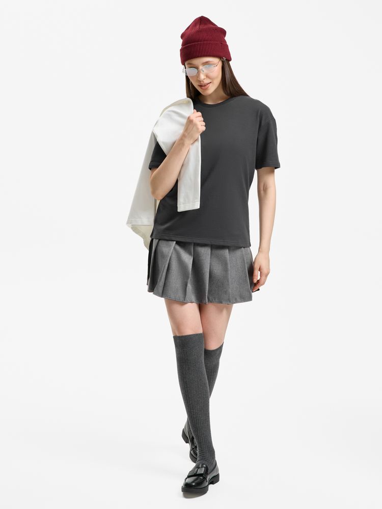 Футболка унисекс Durington, темно-серая (графит), размер M/L