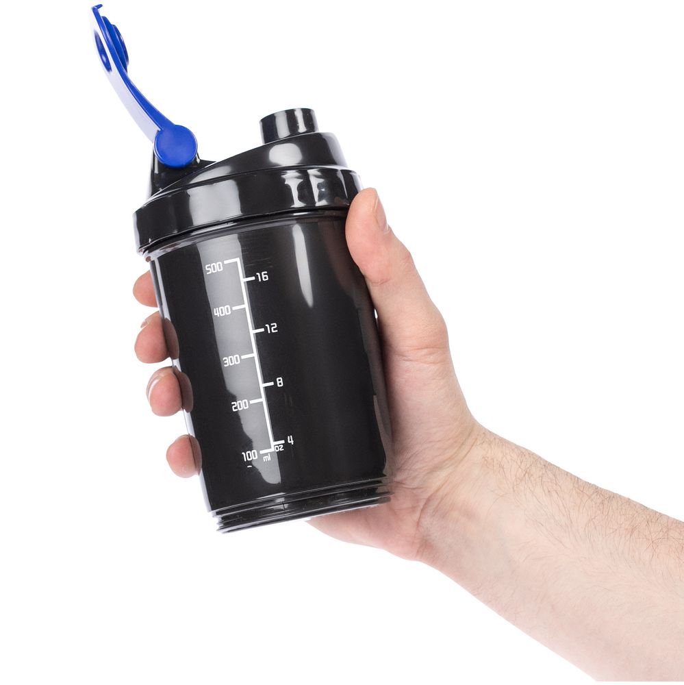 Спортивный шейкер с контейнером Tonus — пример нанесения логотипа (Molti) | Print Logo