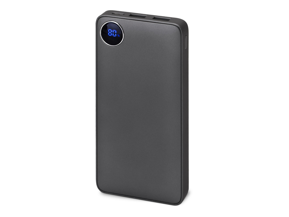 Внешний аккумулятор Mild, металлик soft-touch, 10 000 mAh с логотипом Evolt | Print Logo