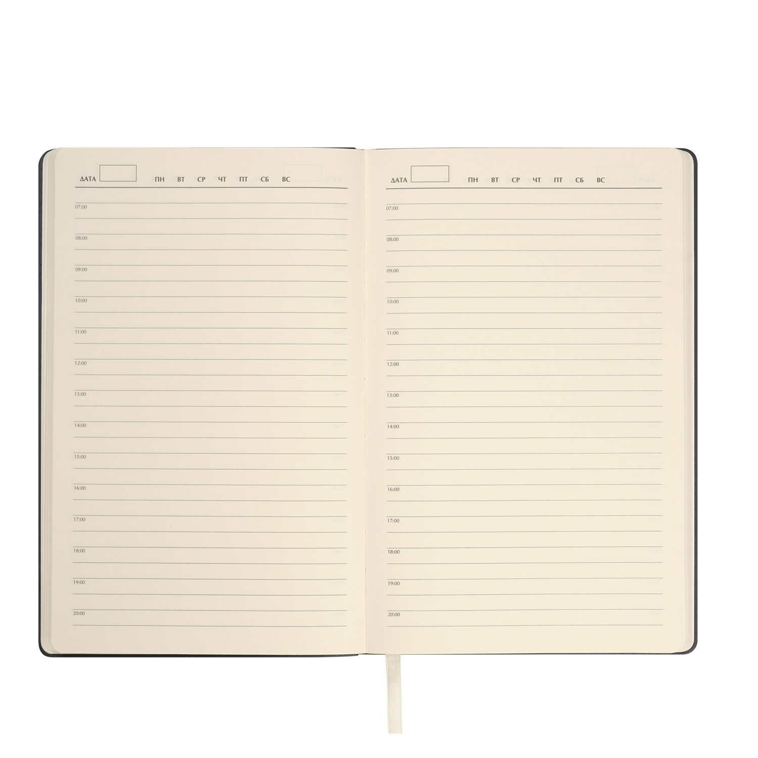 Ежедневник Стар (Star) недатированный, серый (без упаковки, без стикера)