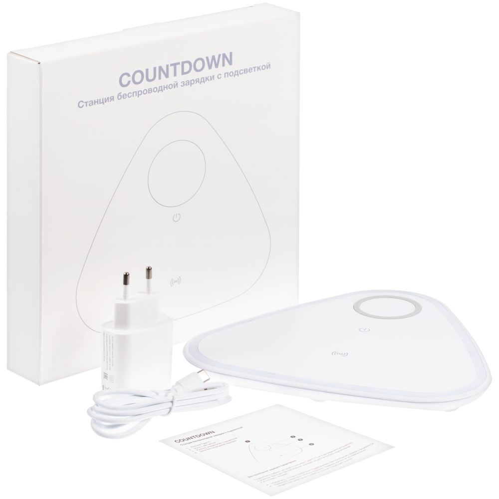 Станция беспроводной зарядки с антистрессом Countdown фото на сайте Print Logo.