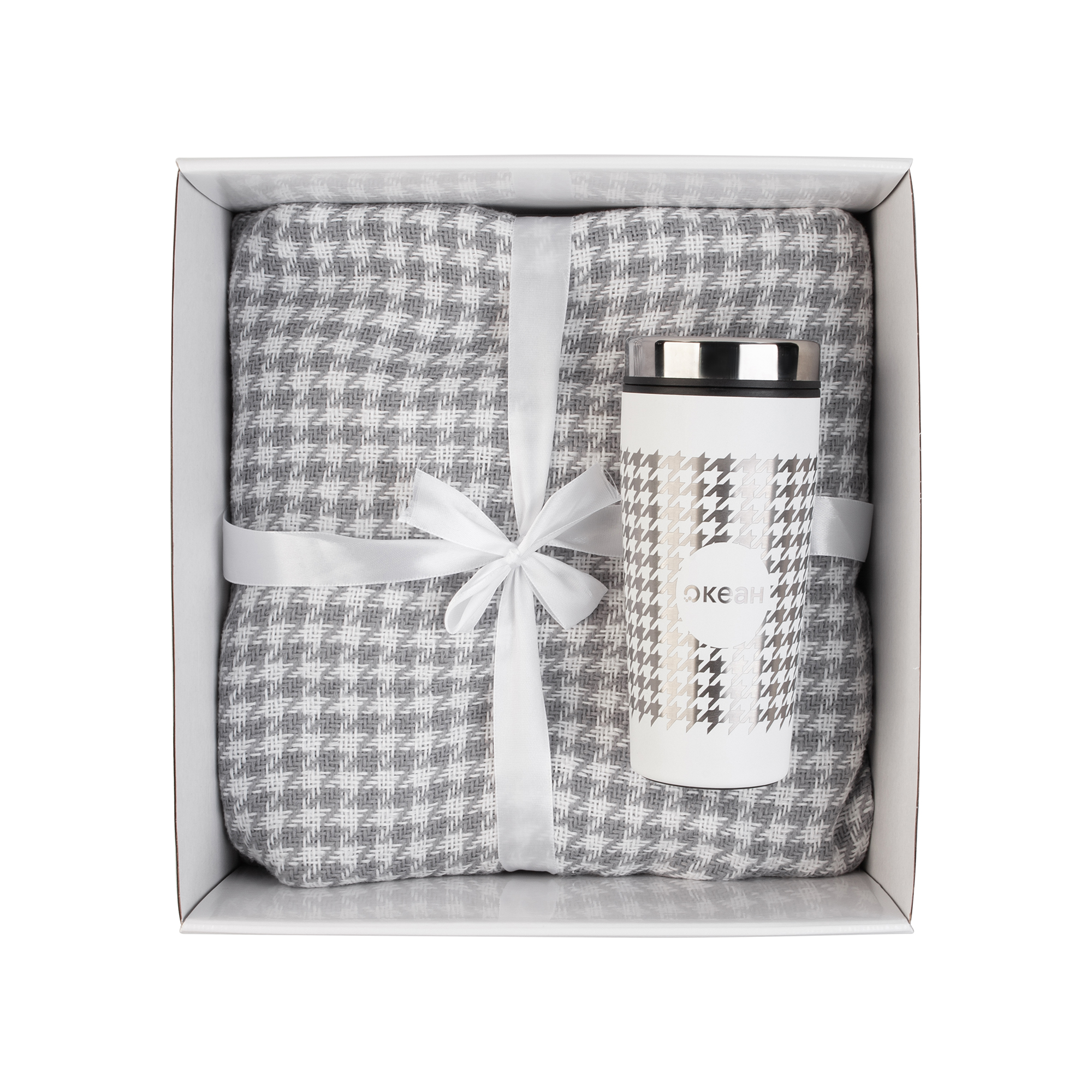 Плед "Ritz" , 140 х 200 см, темно-синий с белым