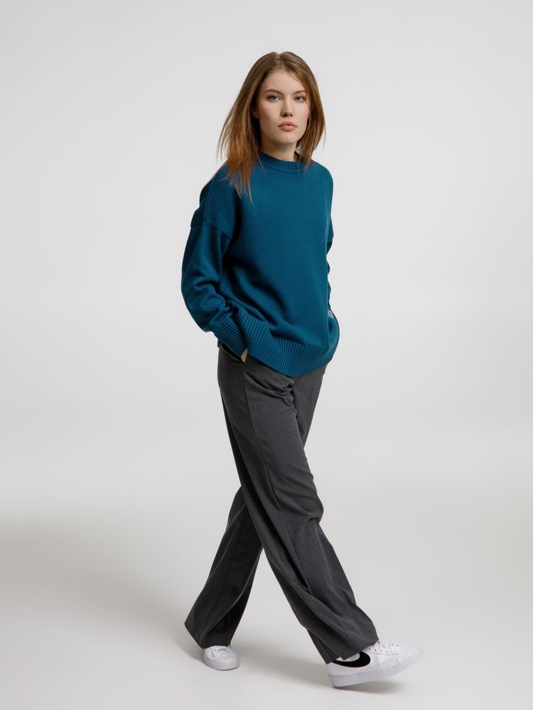 Джемпер оверсайз унисекс Stated в сумке, синий (морская волна), размер L/XL