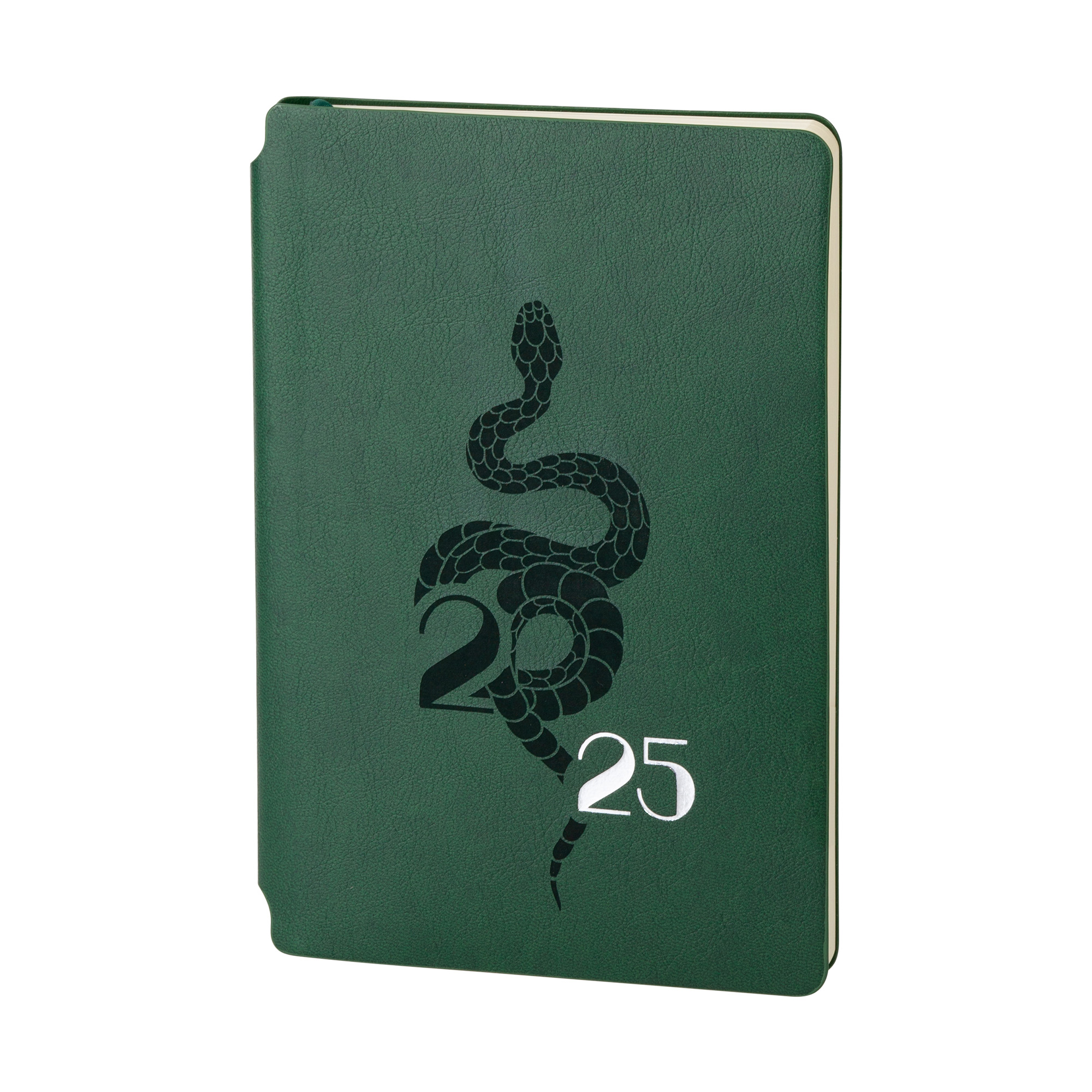 Ежедневник недатированный "Альба", формат А5, гибкая обложка, зеленый