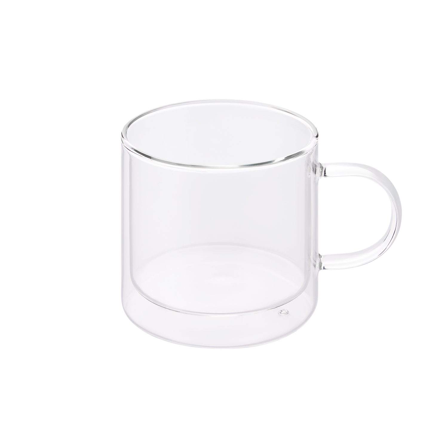 Кружка стеклянная с двойными стенками Луна (Luna) с логотипом Portobello Посуда из стекла | Print Logo