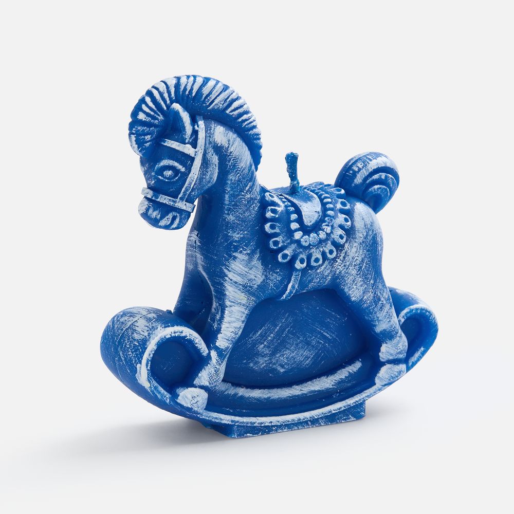 Свеча фигурная «Лошадка-качалка» с логотипом сделано в России | Print Logo