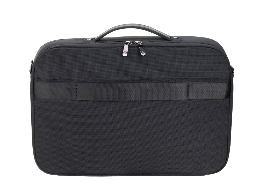 Сумка для ноутбука TORBER ВОЯЖ 15.6'', чёрный, нейлон/микрофибра, 44 х 10 х 32 см, 12л
