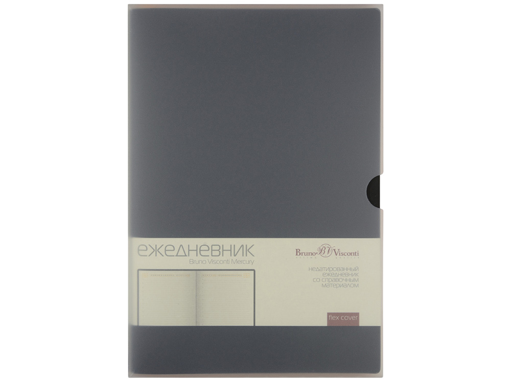Ежедневник А5 недатированный Mercury, черный