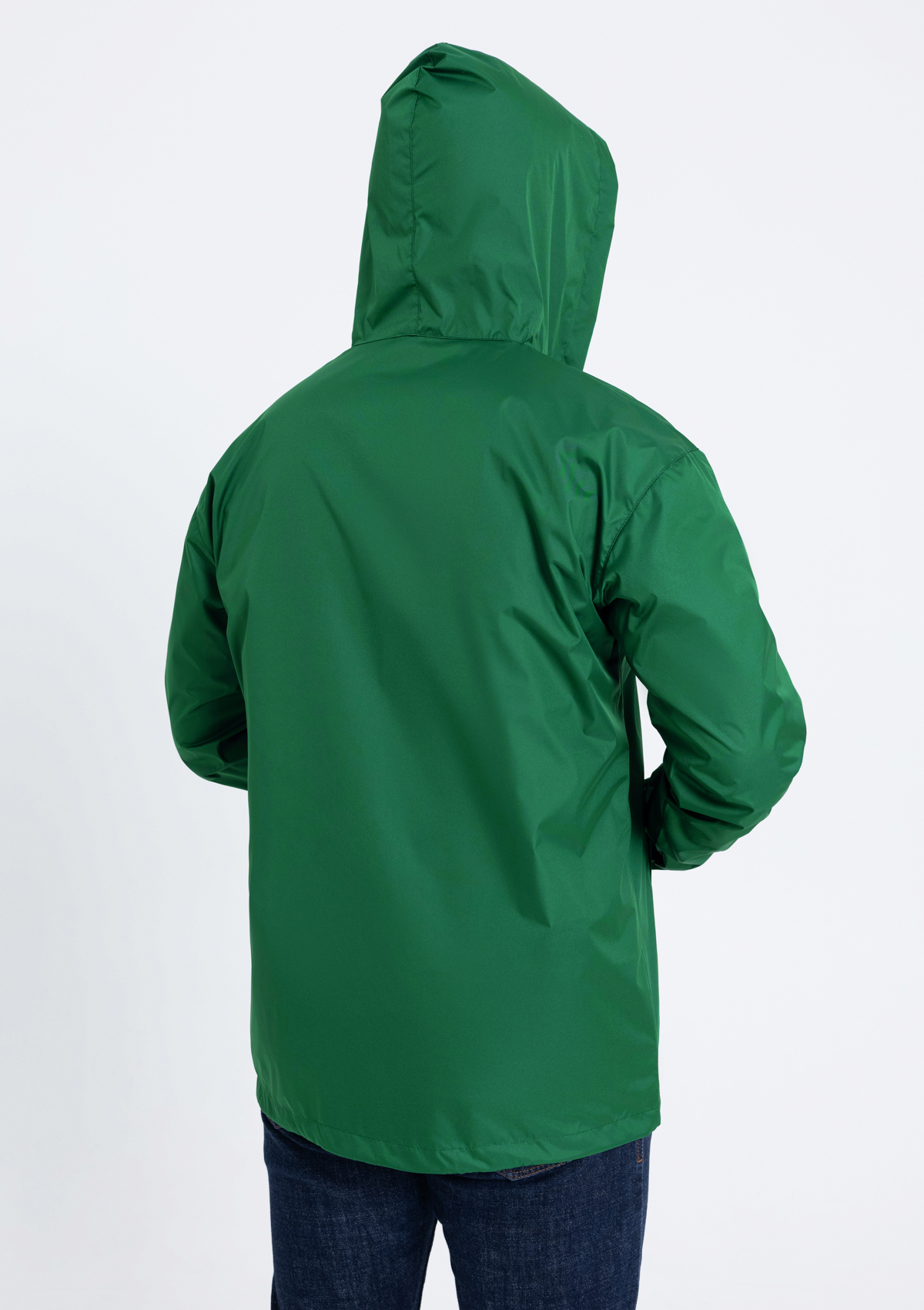 Ветровка унисекс STAN дюспо 210T, 85, 59, Тёмно-зелёный,  (130)  (44/XS)