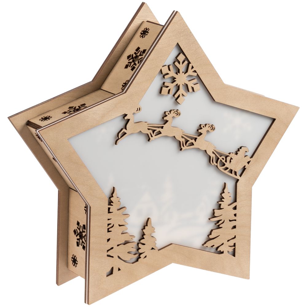 Светильник Xmas Mood — пример нанесения логотипа (сделано в России) | Print Logo