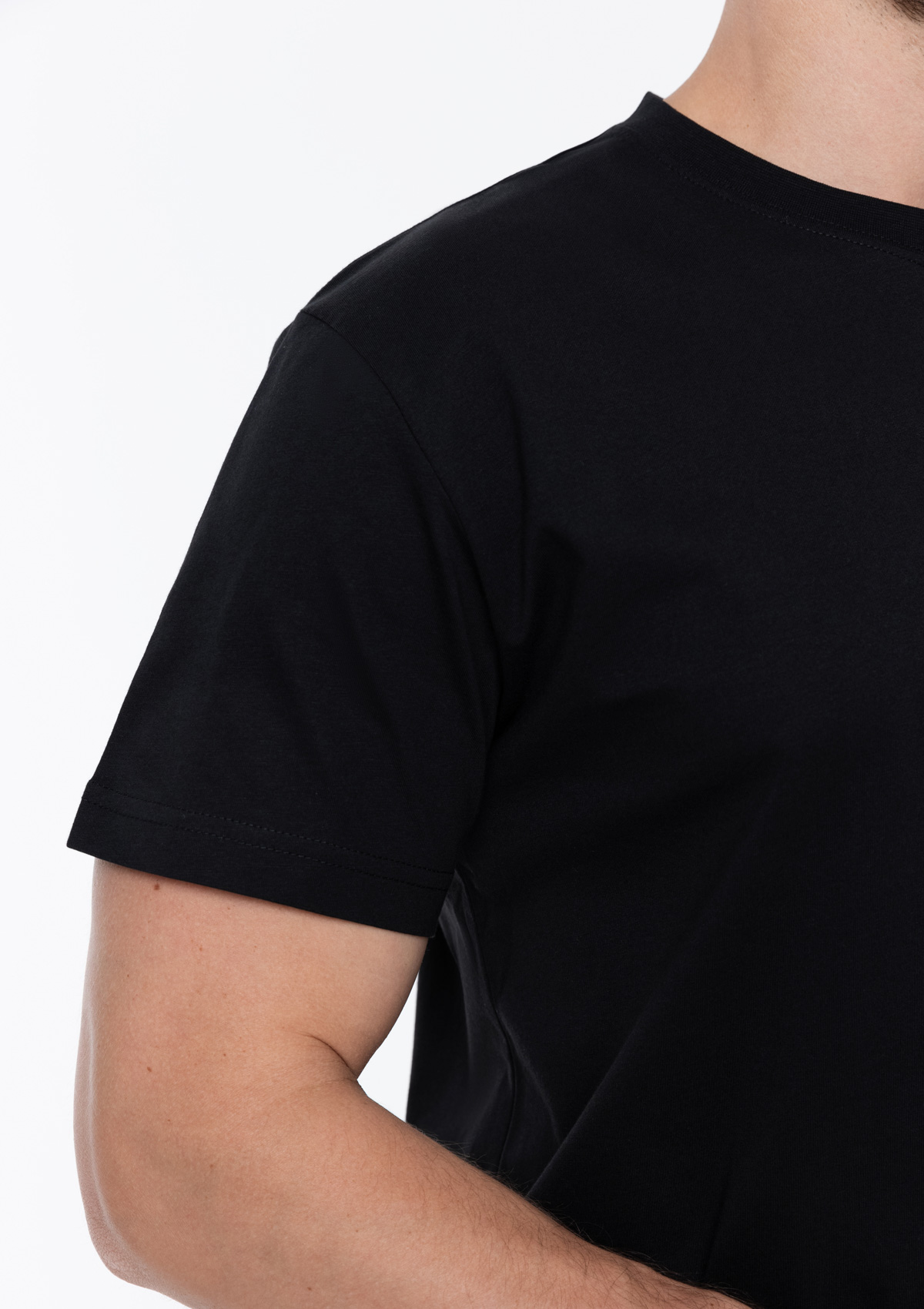 Футболка унисекс хлопок 150, 52, Чёрный,  (20)  (52/XL)