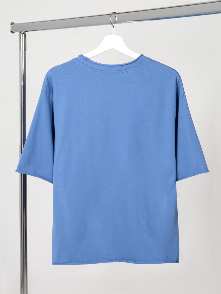 Футболка оверсайз Vozduh 2.0, синяя, размер XL/ XXL